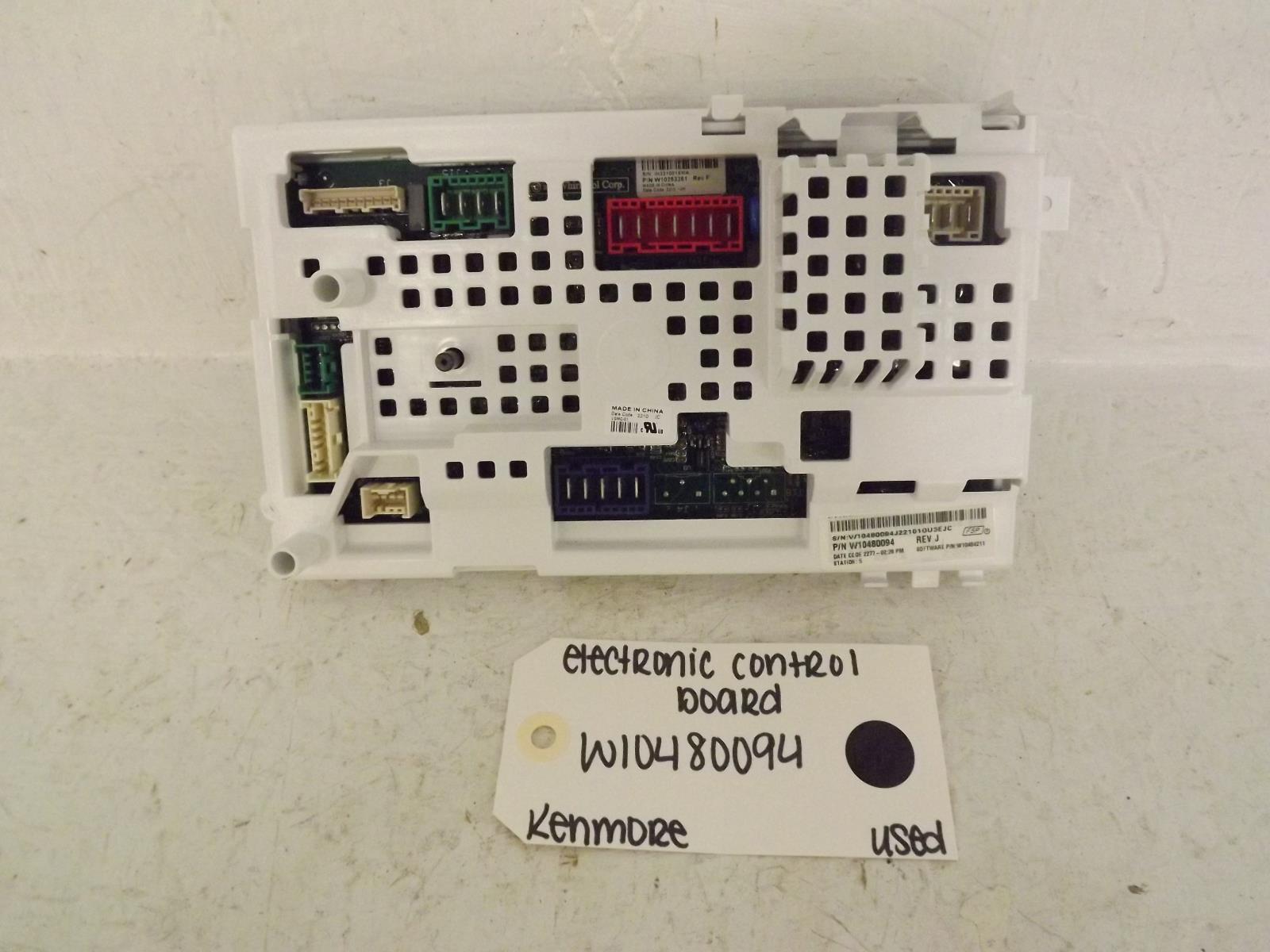Kenmore Washer W10480094 Electronic Control Board Used Kenmore Washer W10480094 Electronic Control Board Used